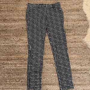 J McLaughlin Navy White Houndstooth Pants Size 10
